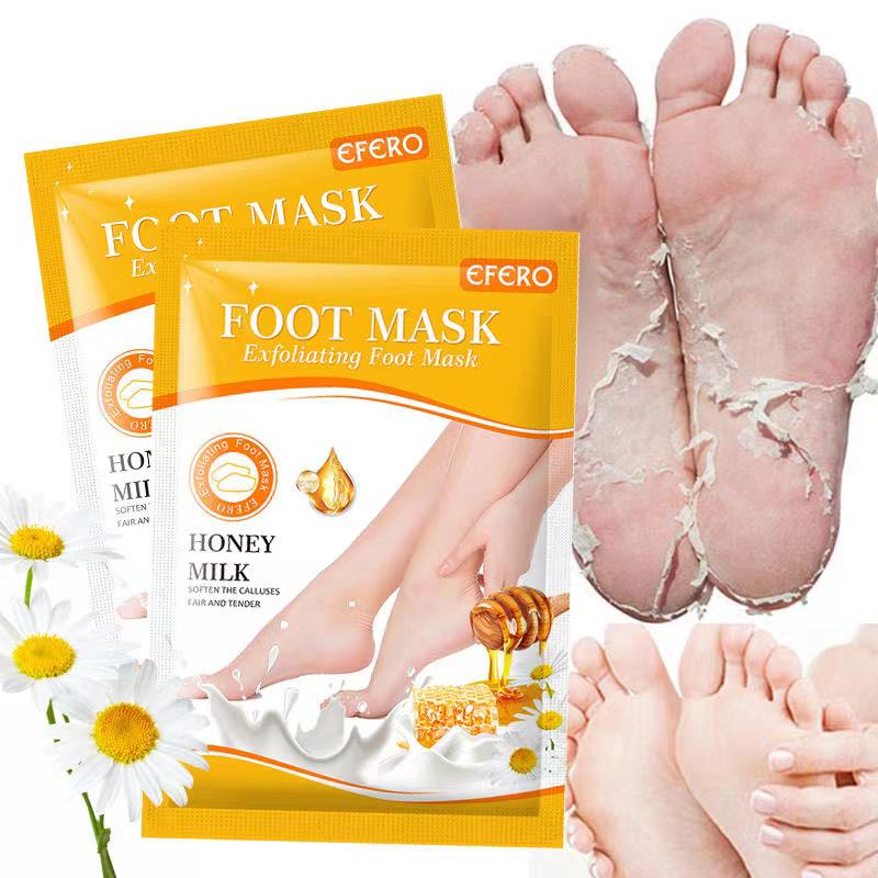 1 Pag = 1 Pair Honey Foot Mask For Remove Dead Skin Calluses Exfoliating Foot Mask Feet Cream Whitening Foot Spa Skin Care Tool 1