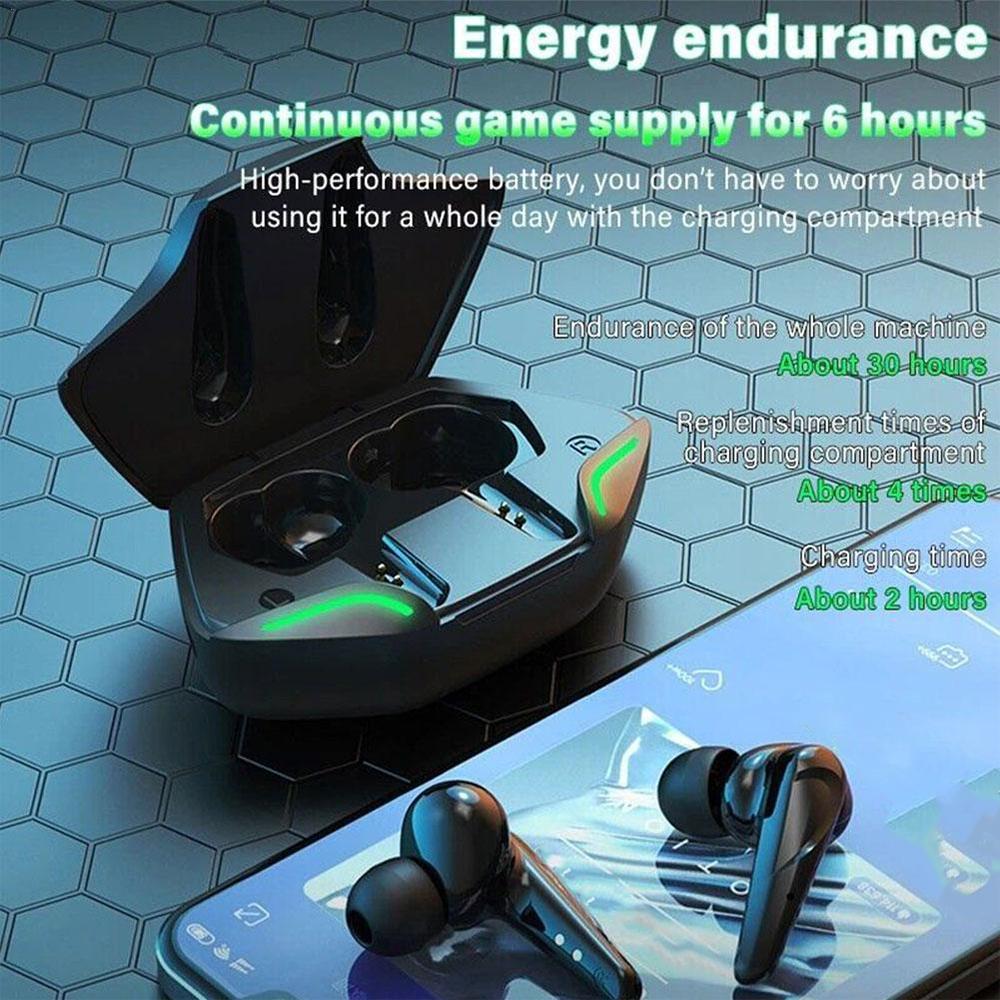 1 Pcs G11 5.0 Gaming Wireless Bluetooth In Ear Style Earphones Electronic Game Earphones With Mic Charging Box Bluetooth Headset 1