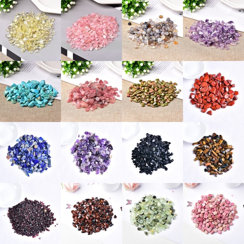 100g Natural Crystal Gravel Specimen Rose Quartz Amethyst Home Decor Colorful for Aquarium Healing Energy Stone Rock Mineral 1