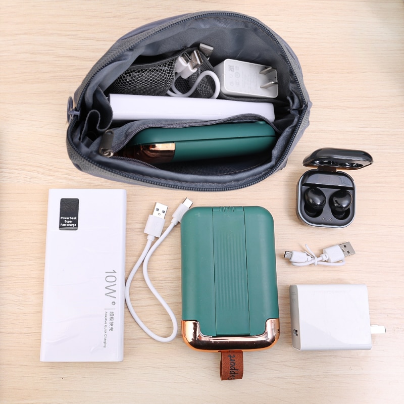 Travel Accessory Cable Bag Portable Digital USB Electronic Organizer Gadget Case Travel Cellphone Charge Mobile Charger Holder 1